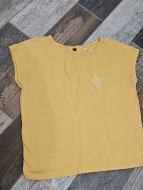 Roxy Yellow Capped Sleeve Tee
